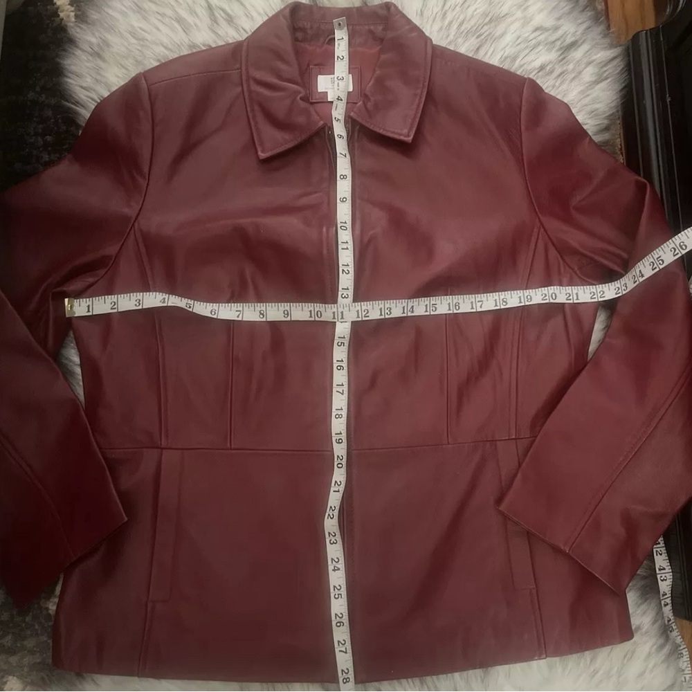 Stylish Red Leather Jacket